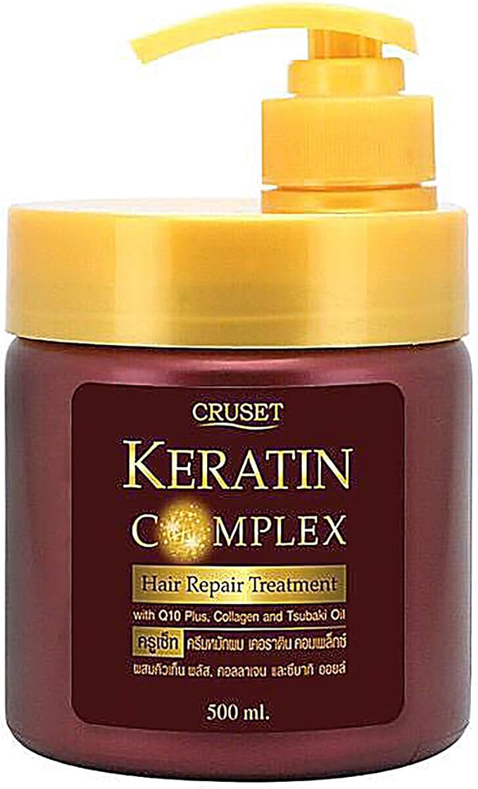 cruset 角蛋白复合*修复面膜 500 毫升 混合 q10 ,胶原蛋白和黄司机油